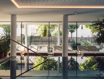 Indoor Pool with Loungers