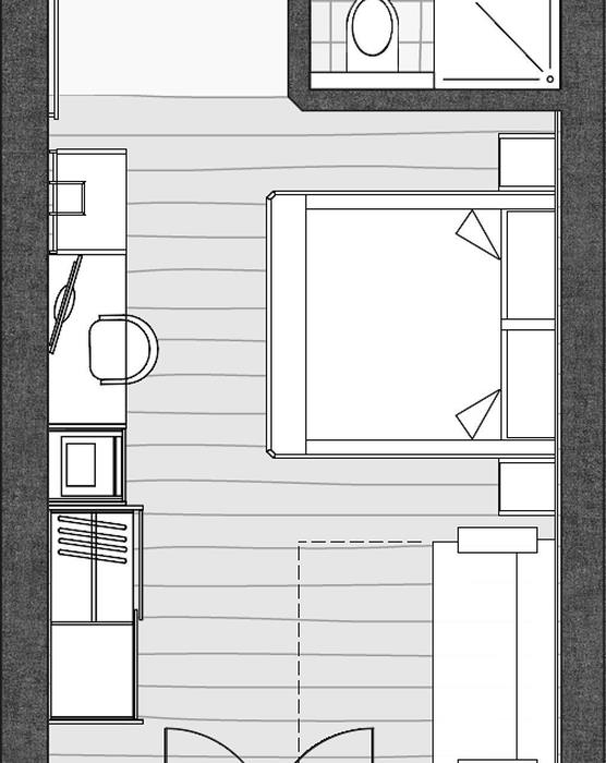 Room Plan of the Double Room Classic