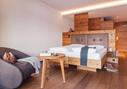 Double Room Giardino with Pine Wood Furniture and Natural Larch Wood Floor